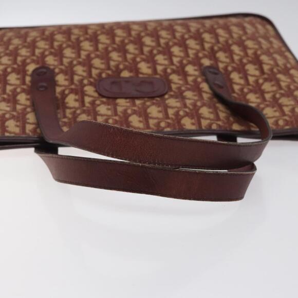 DIOR Trotter Canvas Hand Bag Red - Picture 7 of 12